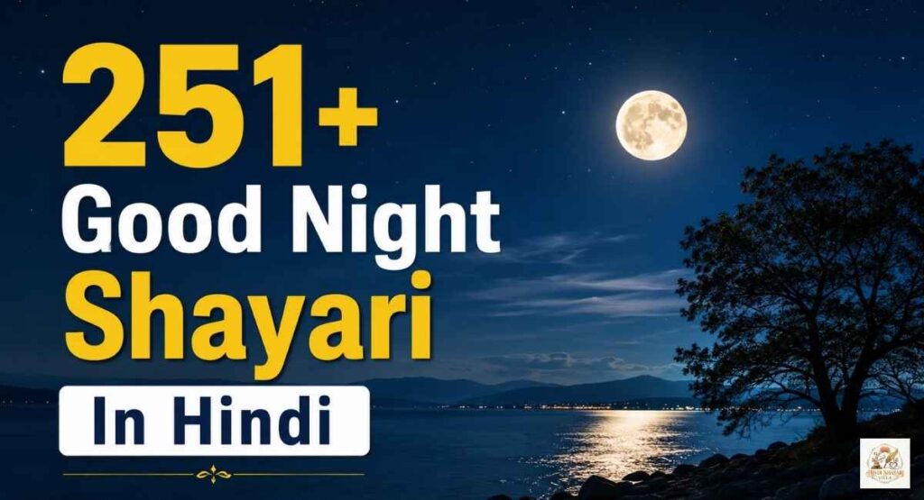 Good Night Shayari In Hindi | 251+ बेस्ट गुड नाईट शायरी हिंदी में